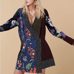 Diane Von Furstenberg Multicolor Floral Mini Dress